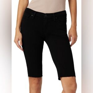 HUDSON JEANS  Amelia Knee Bermuda Shorts Black